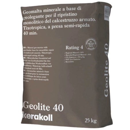 Geomalta Minerale Tixotropica GeoLite40 Per Strutture Calcestruzzo Kerakoll 25kg